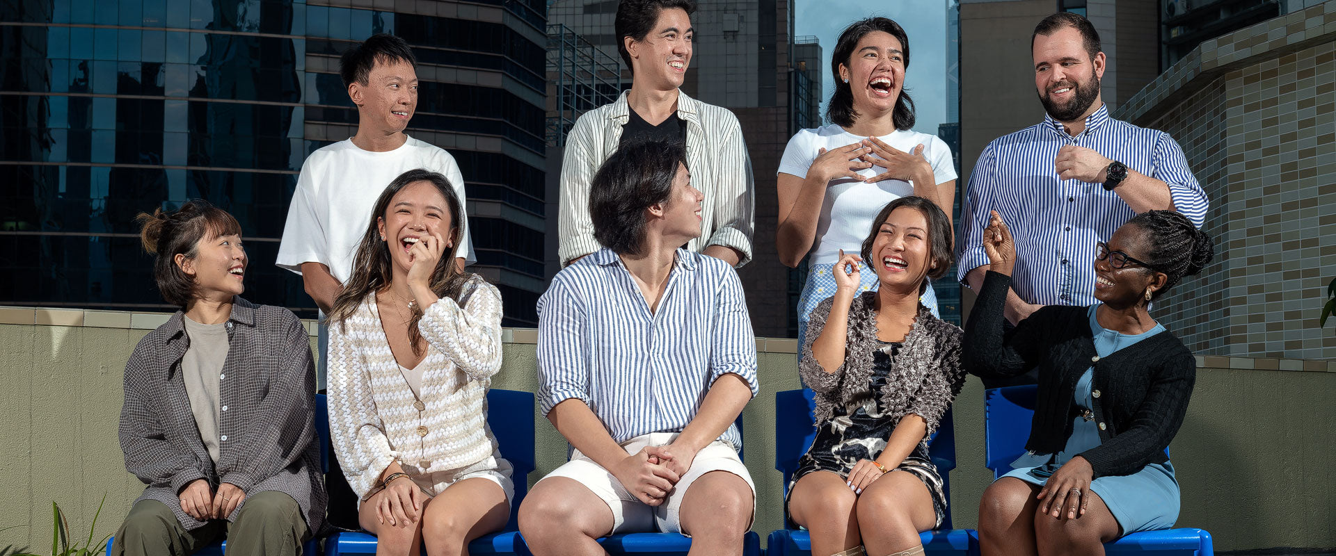 A group of English for Asia TEFL teachers celebrate becoming certified english teachers.